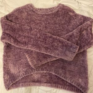 Fuzzy Purple Sweater